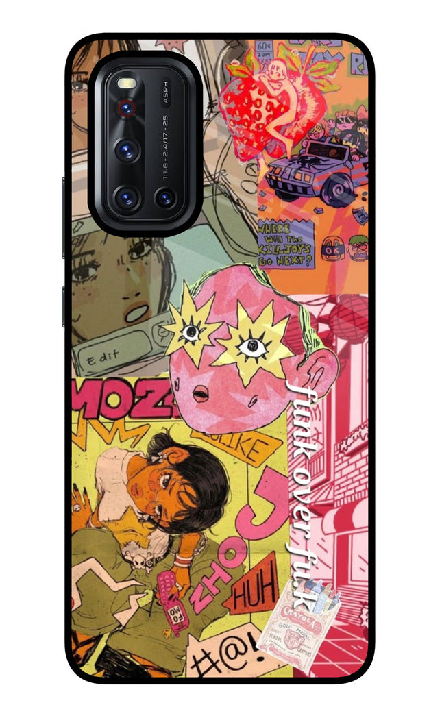 Funkover Vivo V19 Glass Case