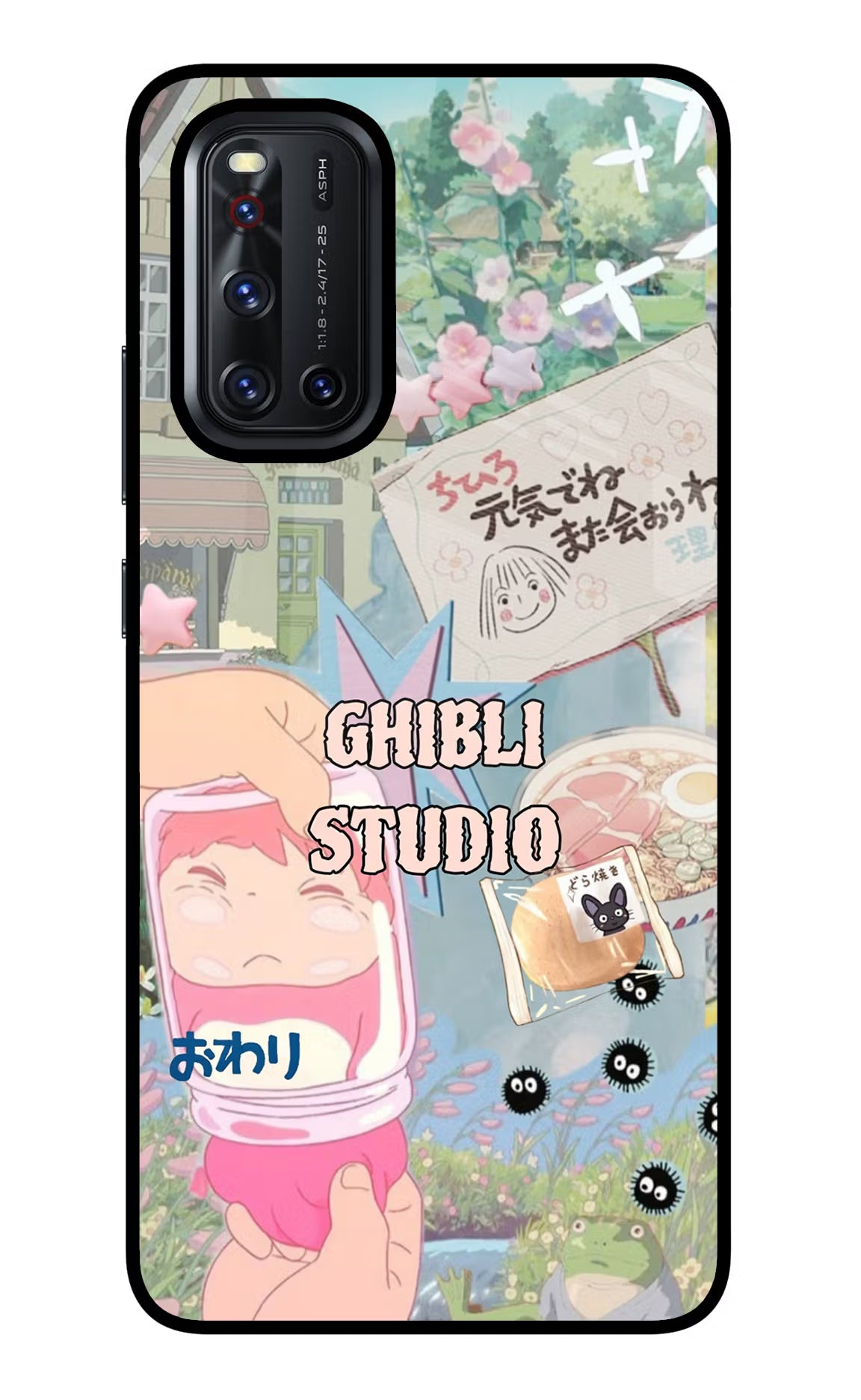 Studio Ghibli Vivo V19 Glass Case