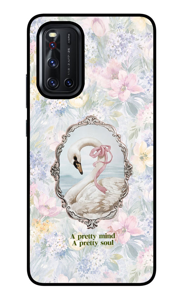 Pretty Mind Pretty Soul Vivo V19 Glass Case