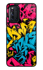 Graffiti Vibe Vivo V19 Glass Case