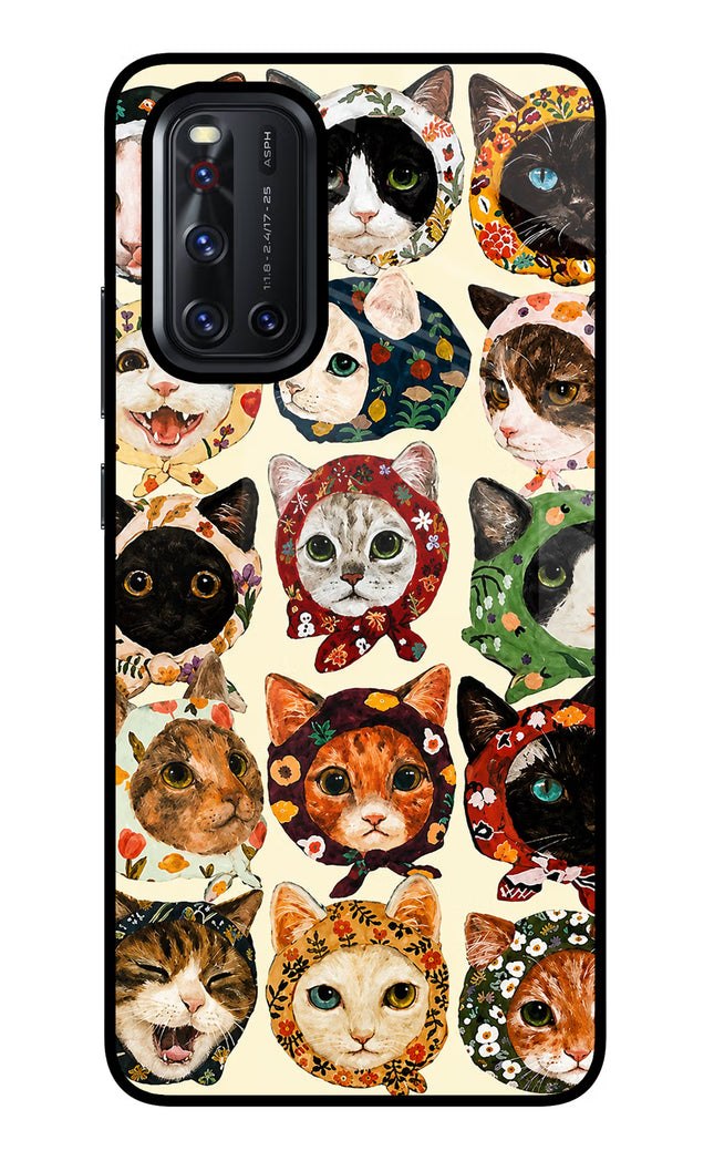 Cool Cat Vivo V19 Glass Case