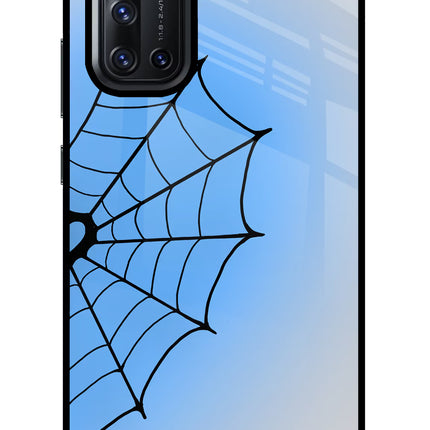 Blue Web Vivo V19 Glass Case
