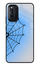 Blue Web Vivo V19 Glass Case