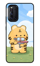 Tiger Treat Vivo V19 Glass Case