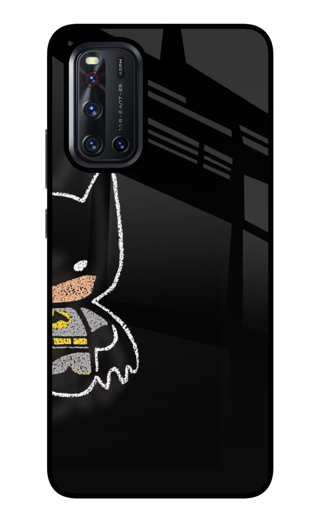 Bat Kitty Vivo V19 Glass Case