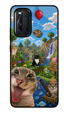 Minecraft Cat Chaos Vivo V19 Glass Case