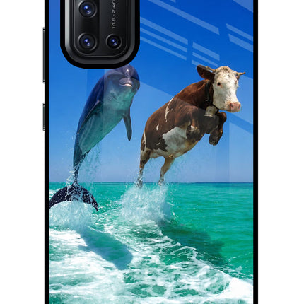 Dolphin vs Cow Vivo V19 Glass Case