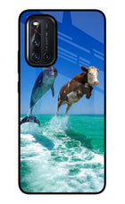 Dolphin vs Cow Vivo V19 Glass Case