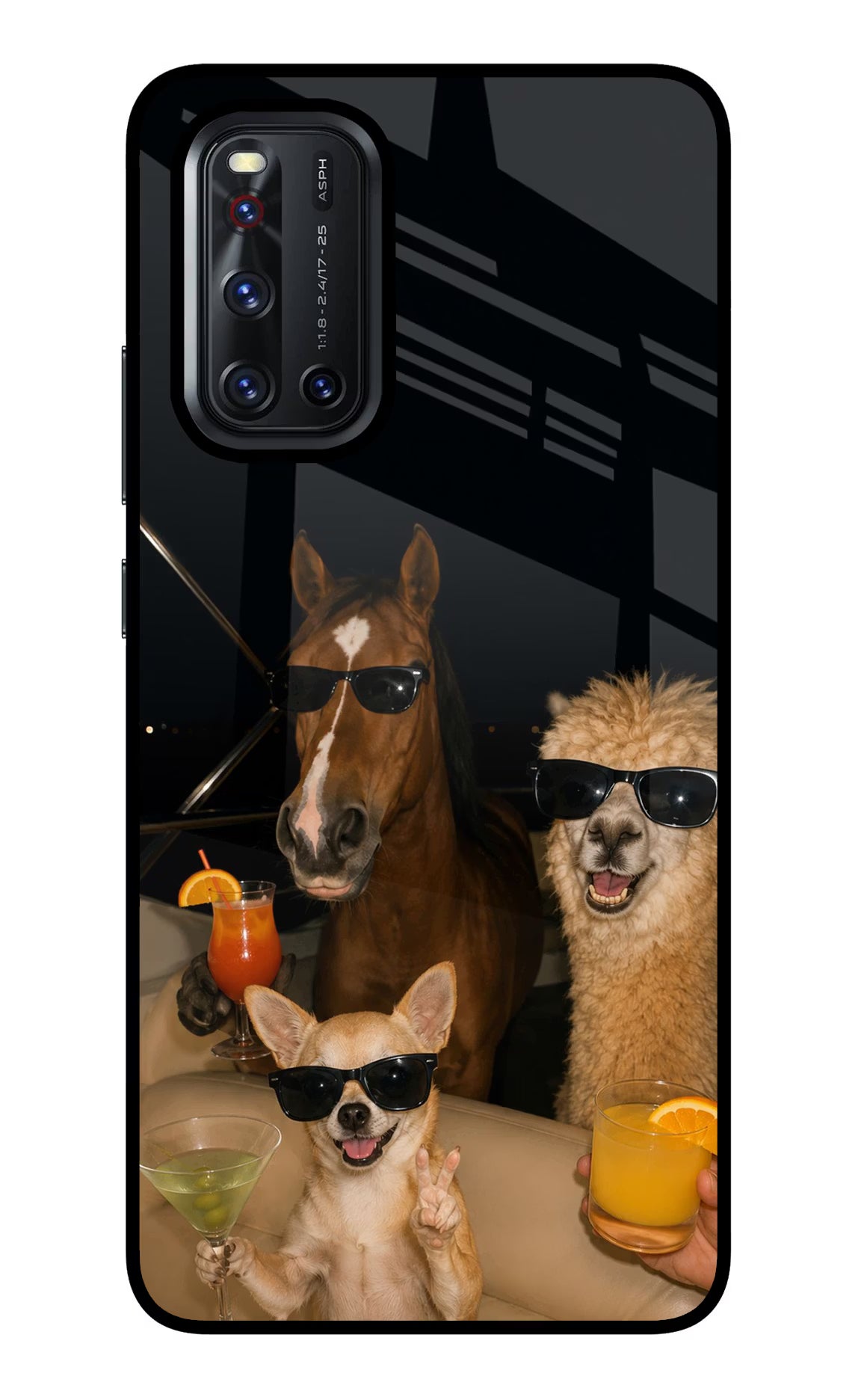Party Squad Vivo V19 Glass Case