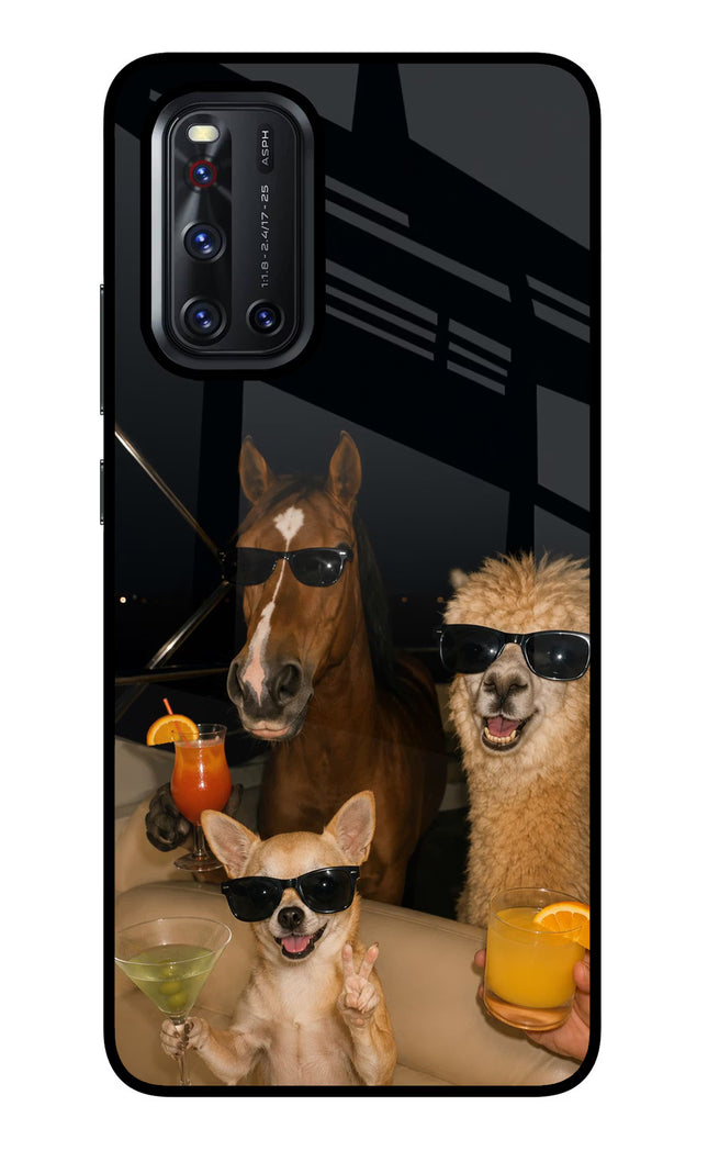 Party Squad Vivo V19 Glass Case