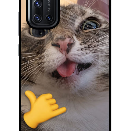 Silly Cat Call Vivo V19 Glass Case