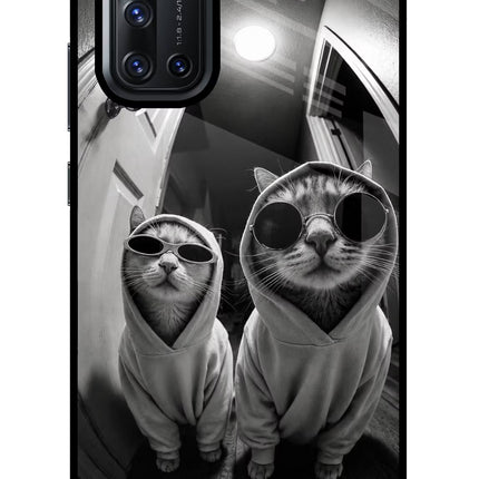 Hood Cats Vivo V19 Glass Case