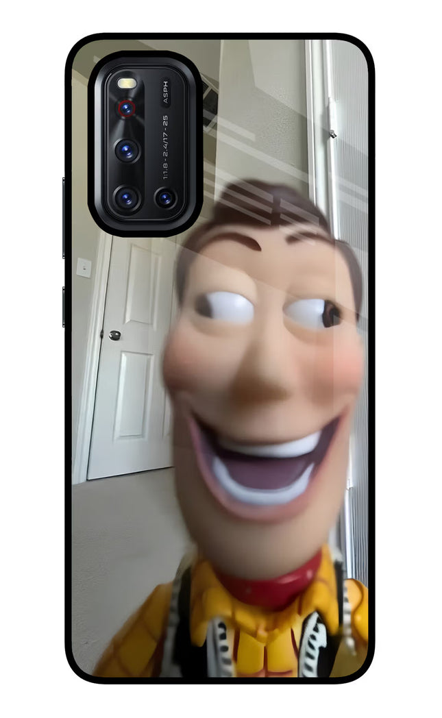 Side Eye Woody Vivo V19 Glass Case