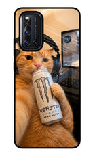 Gamer Cat Energy Vivo V19 Glass Case