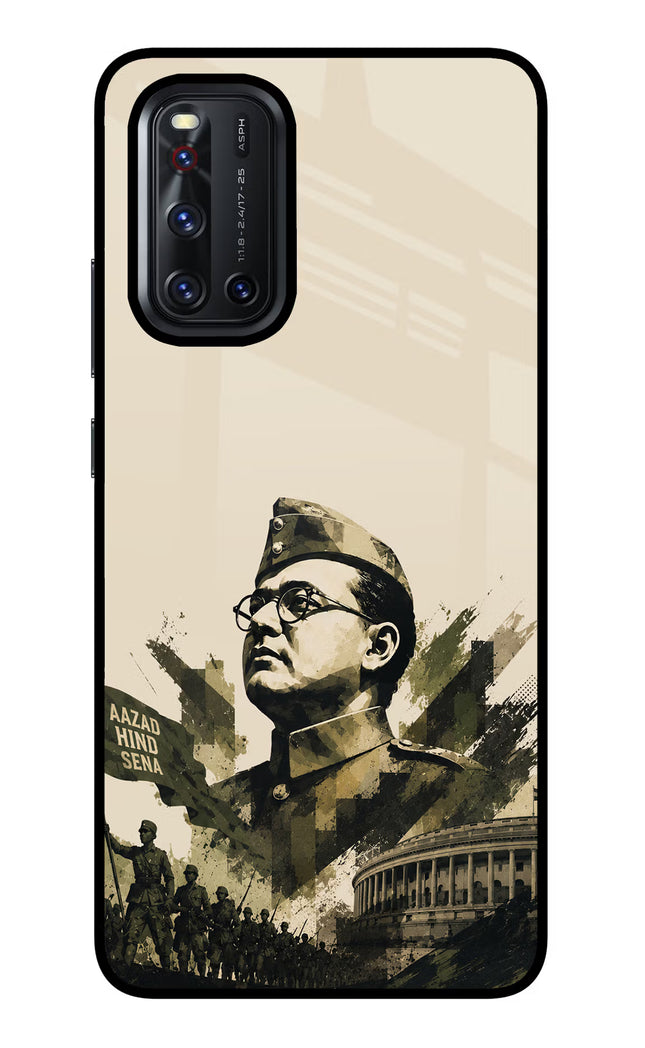 Netaji Rising Vivo V19 Glass Case