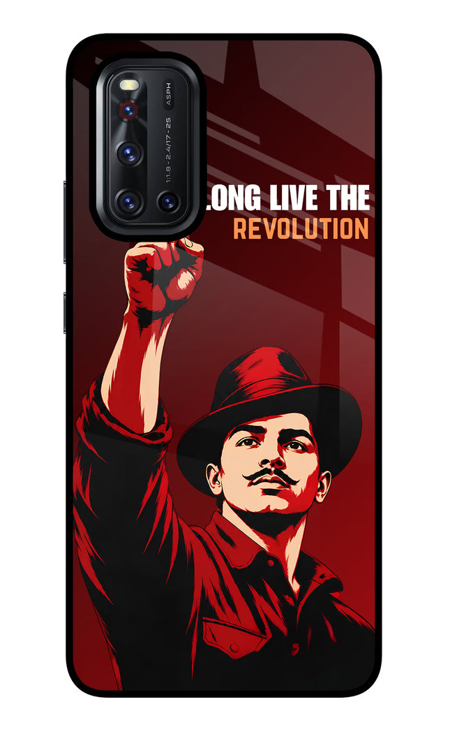 Bhagat Singh Revolution Vivo V19 Glass Case