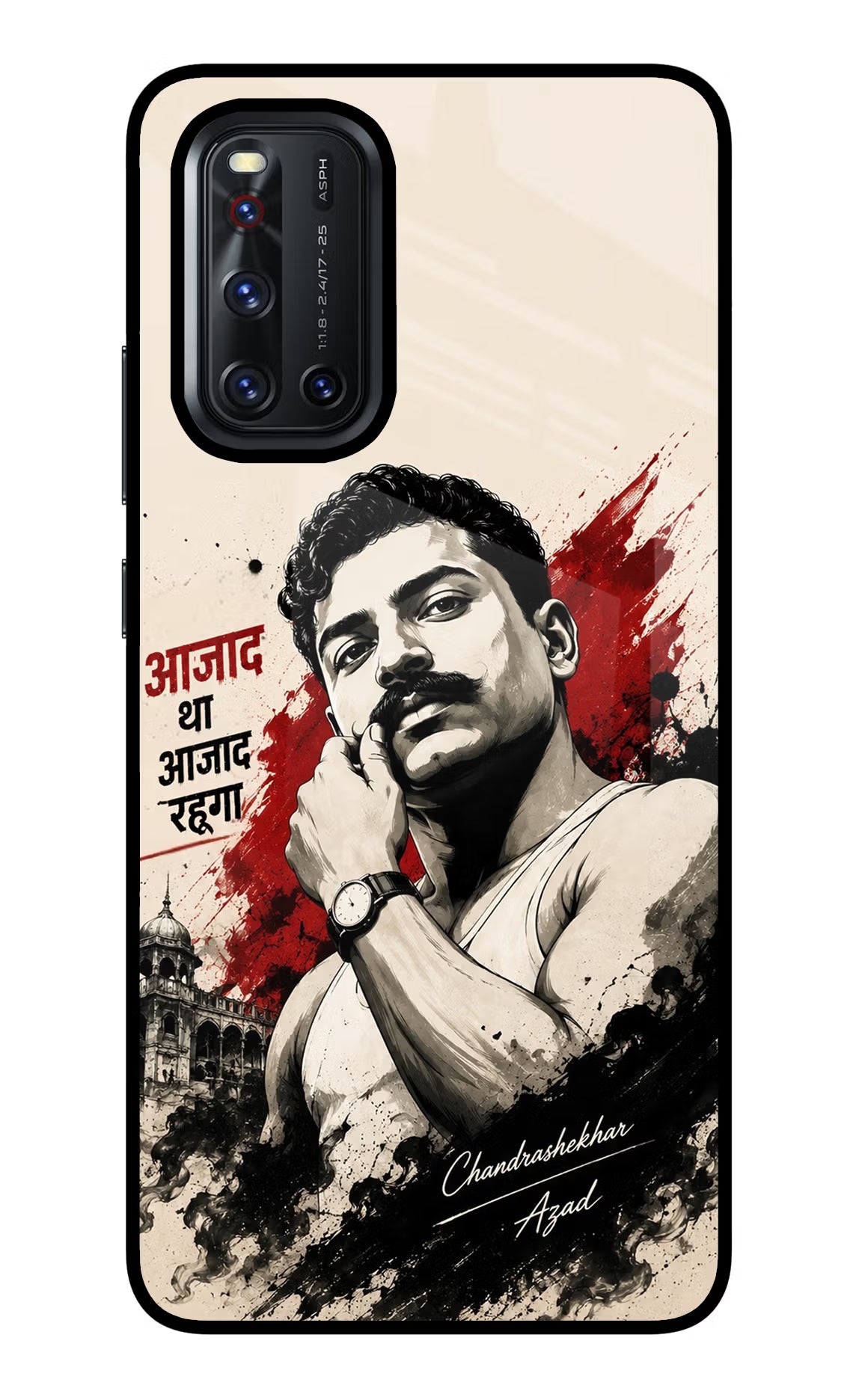 Dr. Ambedkar Visionary Vivo V19 Glass Case