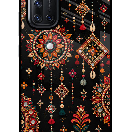 Boho Noir Vivo V19 Glass Case