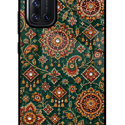 Green Pataka Vivo V19 Glass Case