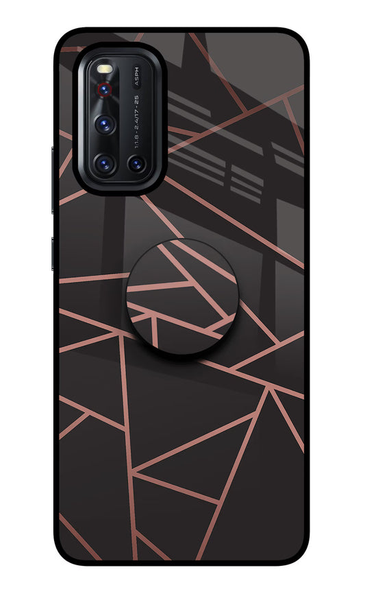 Geometric Pattern Vivo V19 Glass Case