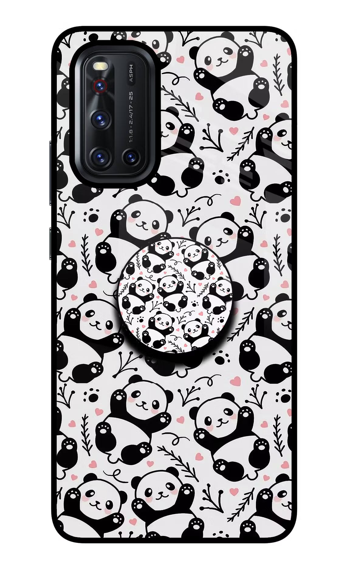 Cute Panda Vivo V19 Pop Case by Casekaro