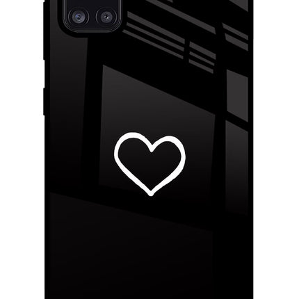 Heart Samsung A31 Glass Case