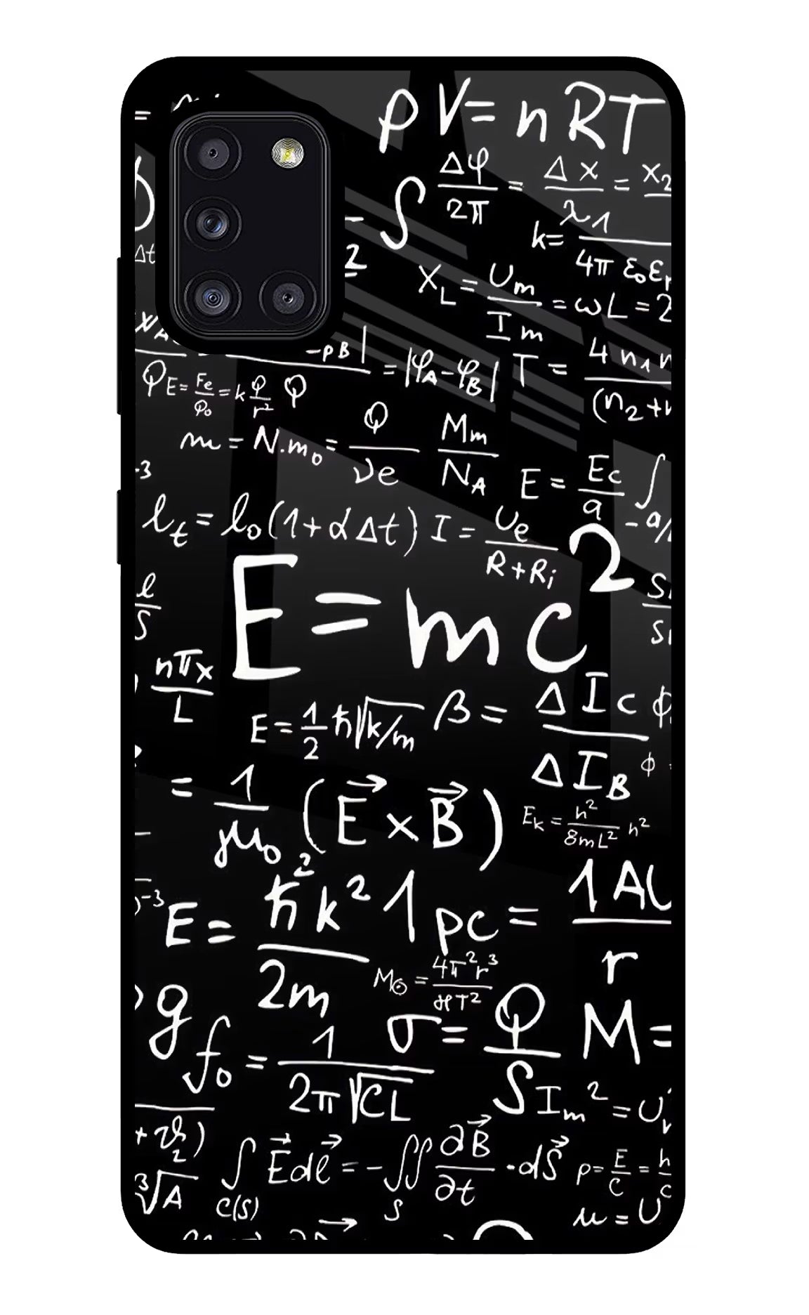 Physics Formula Samsung A31 Glass Case