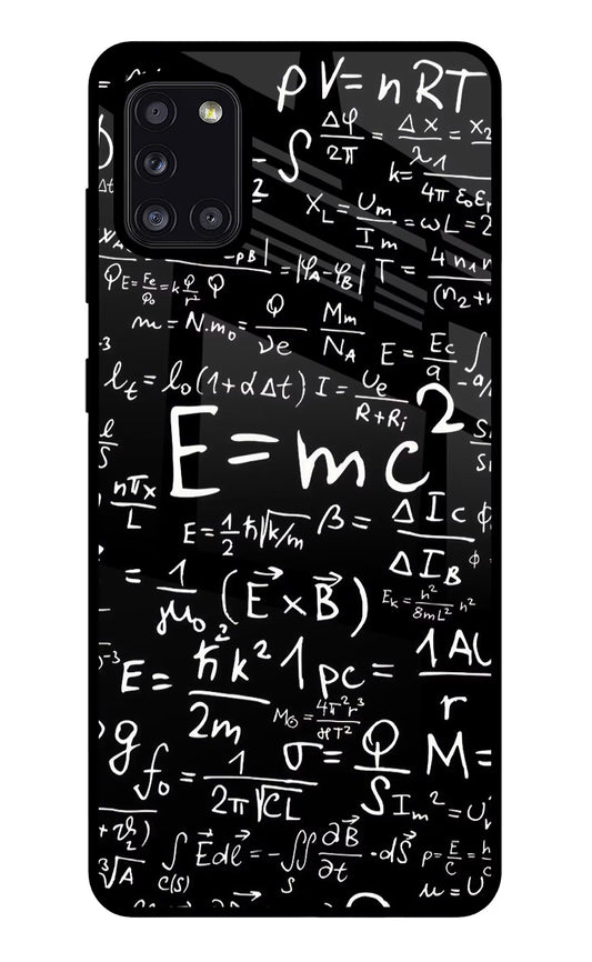 Physics Formula Samsung A31 Glass Case