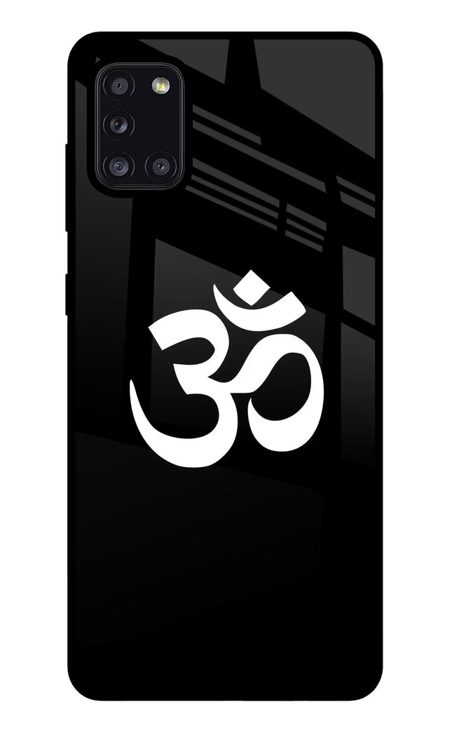 Om Samsung A31 Glass Case Back Cover by Casekaro