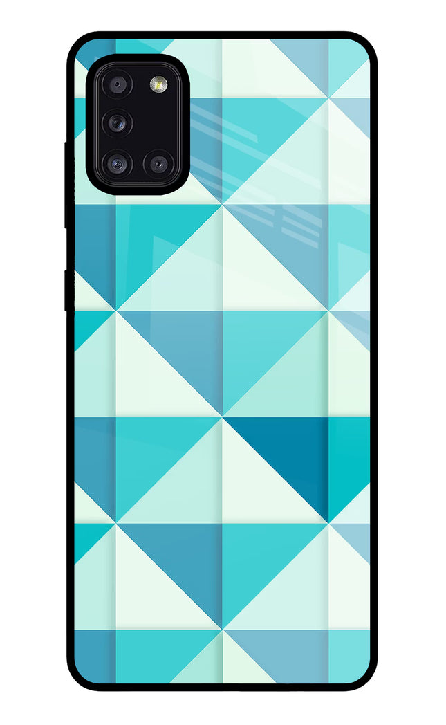 Abstract Samsung A31 Glass Case Back Cover by Casekaro
