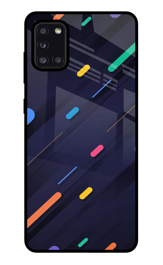 Abstract Design Samsung A31 Glass Case Back Cover by Casekaro