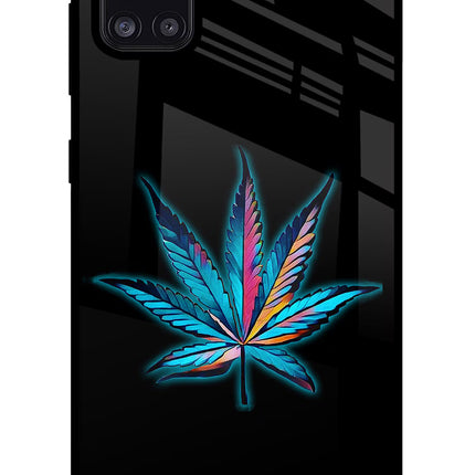 Weed Samsung A31 Glass Case