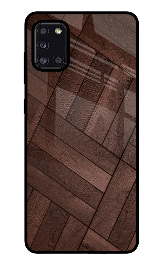 Wooden Texture Design Samsung A31 Glass Case