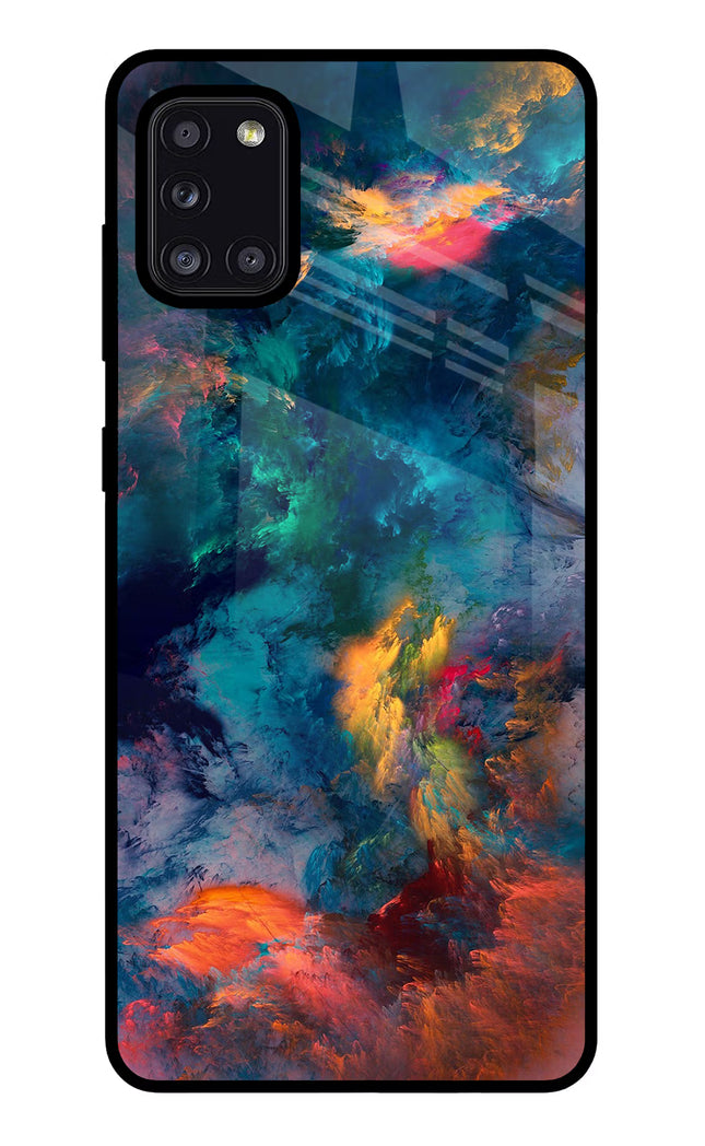 Artwork Paint Samsung A31 Glass Case Back Cover by Casekaro