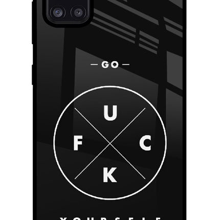 Go Fuck Yourself Samsung A31 Glass Case