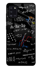Mathematics Formula Samsung A31 Glass Case