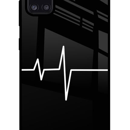 Heart Beats Samsung A31 Glass Case