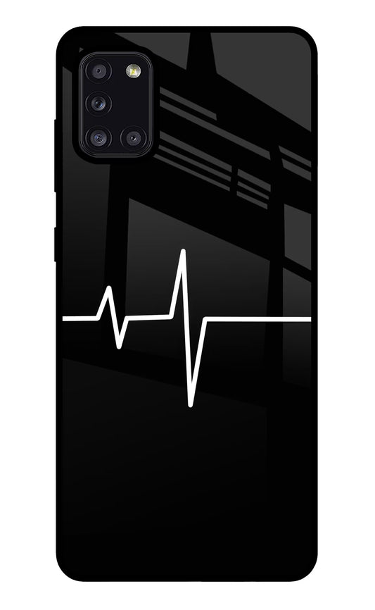 Heart Beats Samsung A31 Glass Case