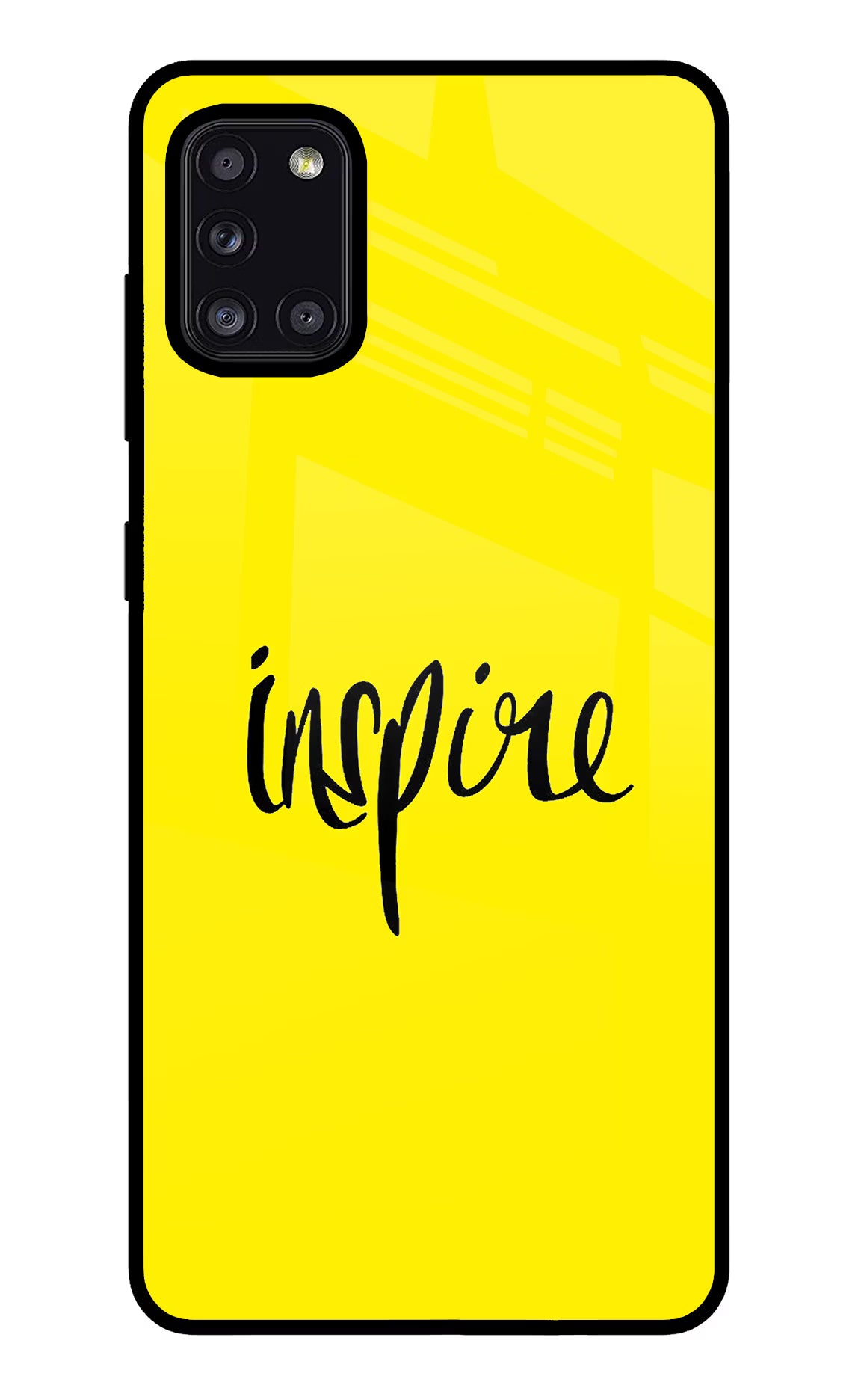 Inspire Samsung A31 Glass Case Back Cover by Casekaro