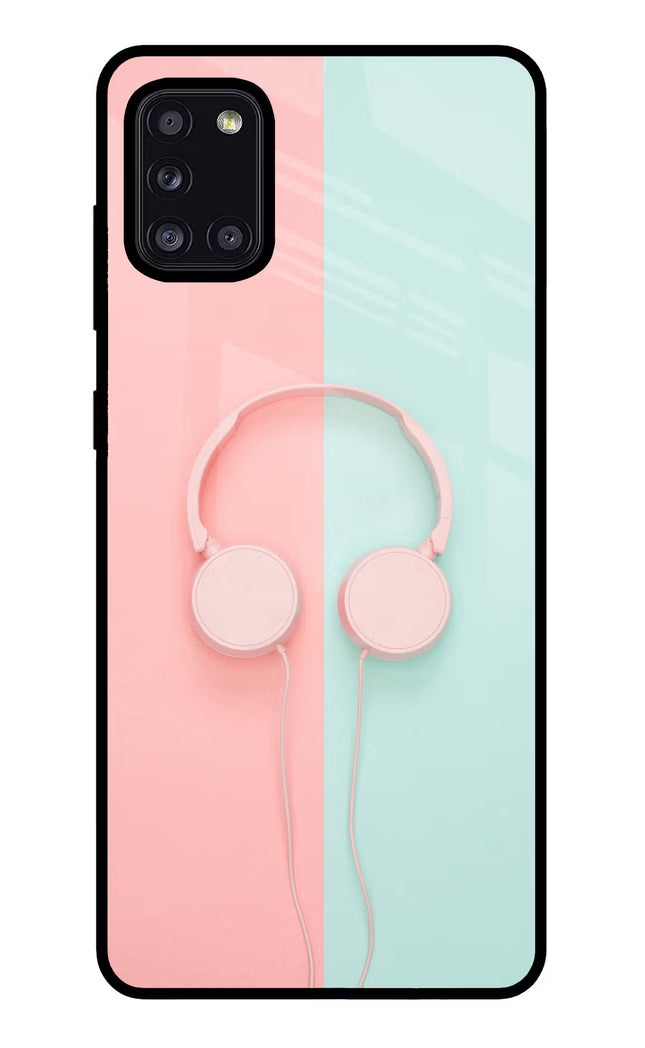 Music Lover Samsung A31 Glass Case Back Cover by Casekaro