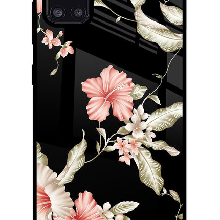 Flowers Samsung A31 Glass Case Back Cover by Casekaro