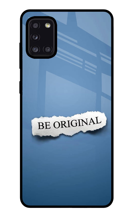 Be Original Samsung A31 Glass Case