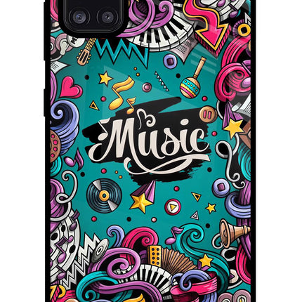Music Graffiti Samsung A31 Glass Case