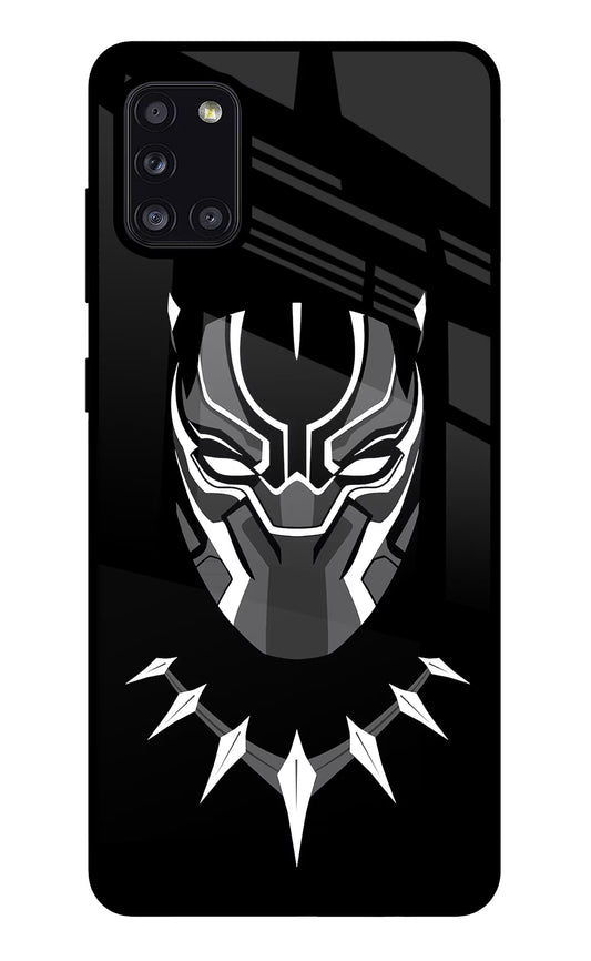 Black Panther Samsung A31 Glass Case