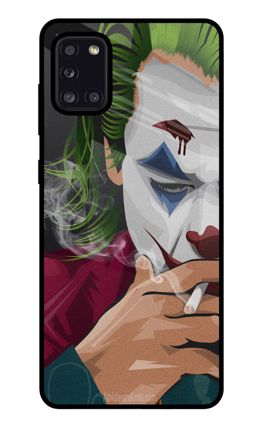 Joker Smoking Samsung A31 Glass Case