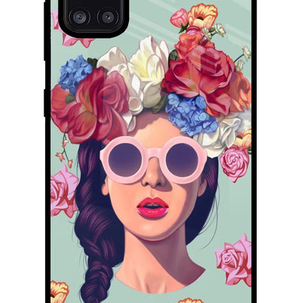 Pretty Girl Samsung A31 Glass Case Back Cover by Casekaro