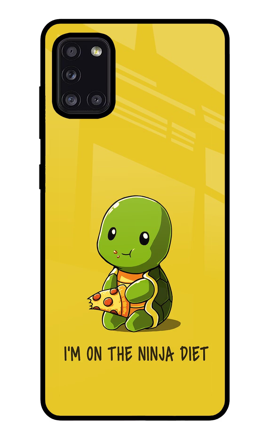 I'm on Ninja Diet Samsung A31 Glass Case Back Cover by Casekaro