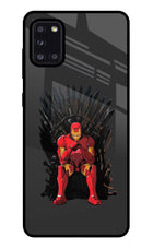 Ironman Throne Samsung A31 Glass Case