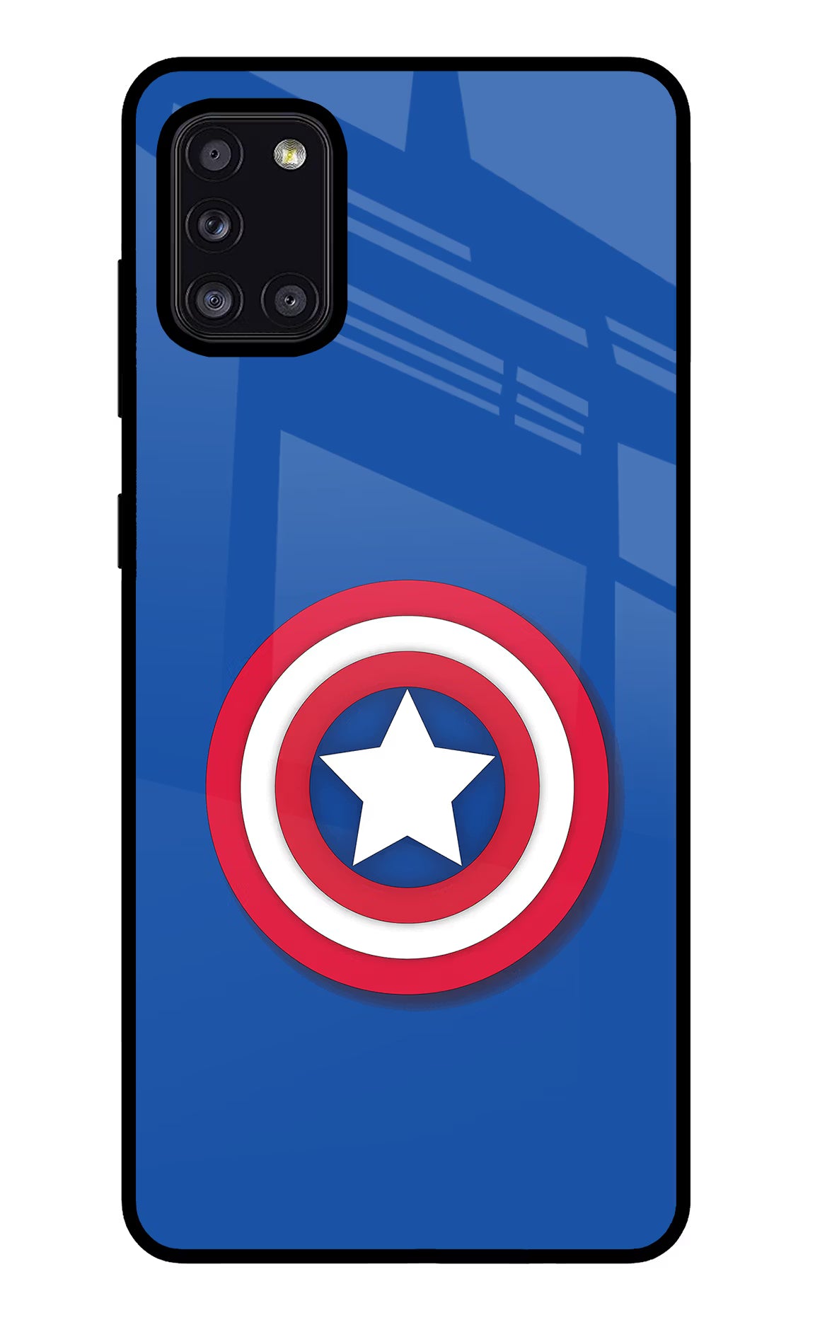 Shield Samsung A31 Glass Case Back Cover by Casekaro