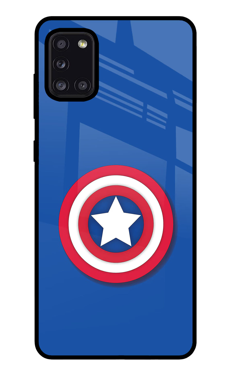 Shield Samsung A31 Back Cover, Glass case